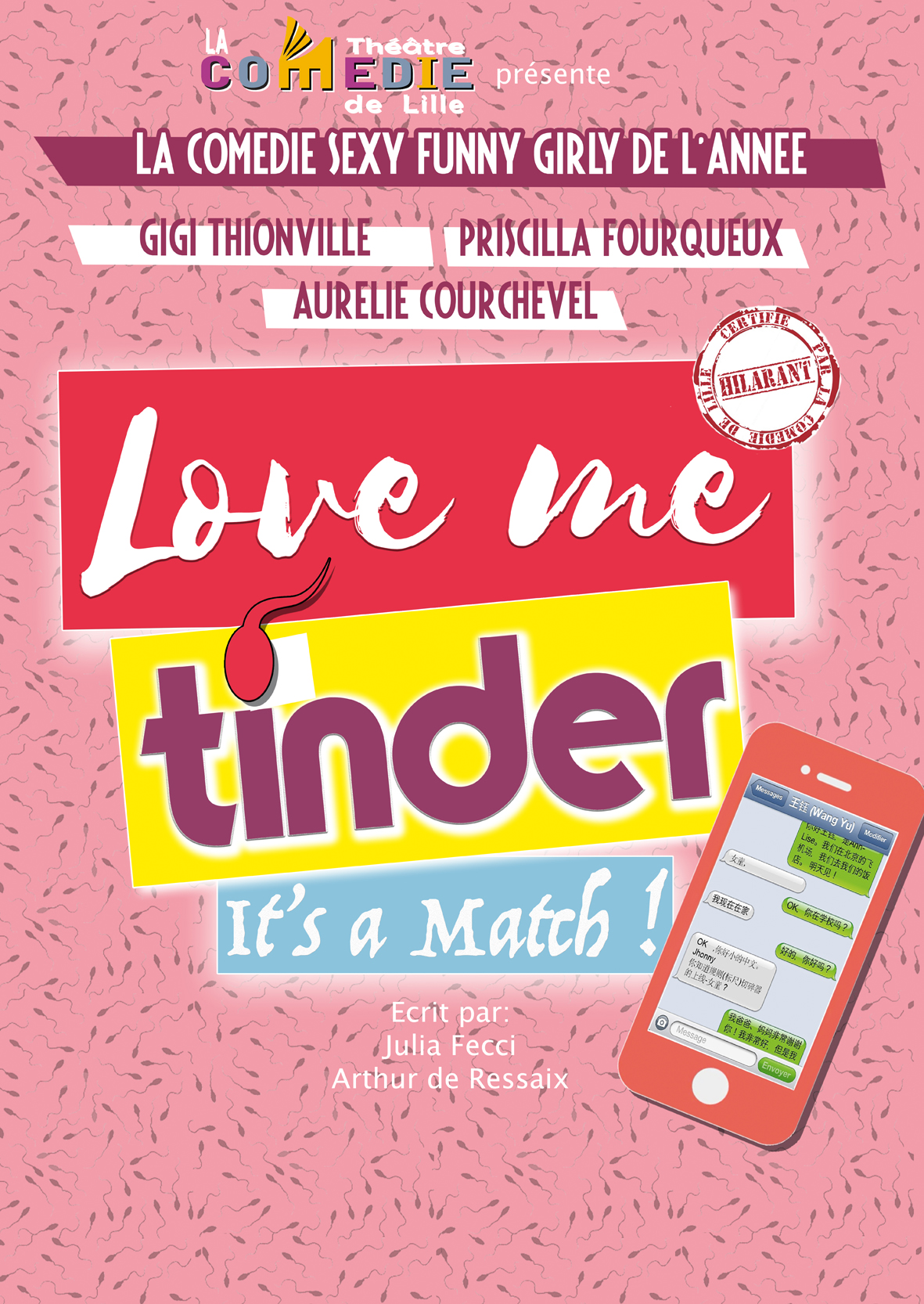 LOVE ME TINDER AFFICHE